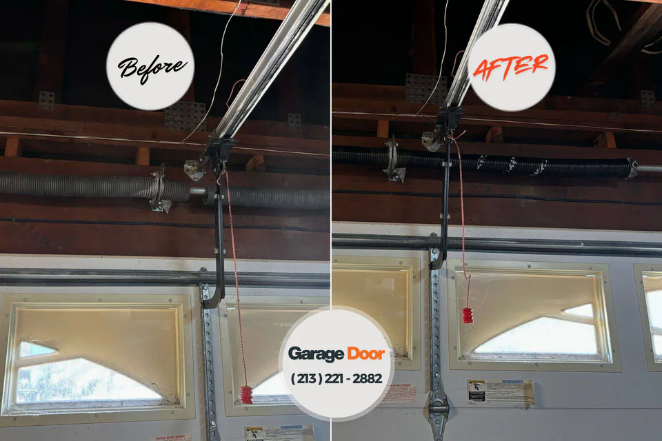 Before and after: garage door company Hartley, IA